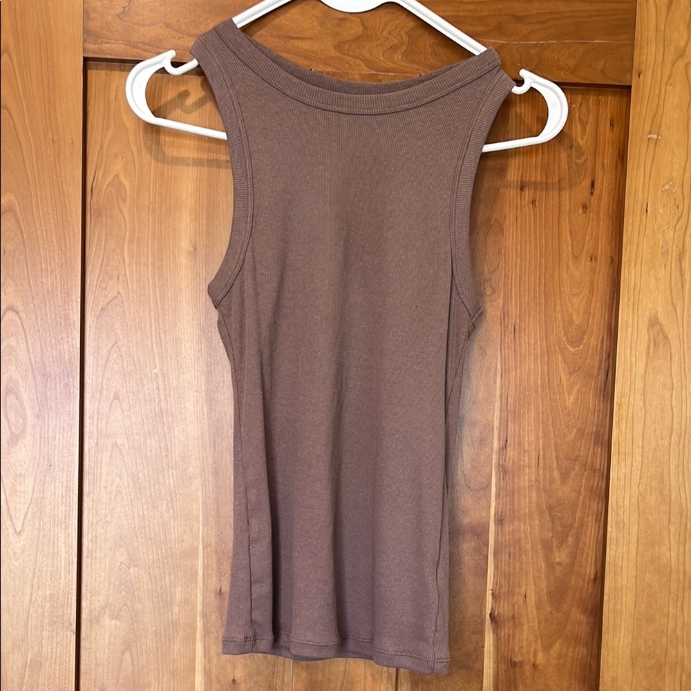 Brown Sleeveless Women's Top